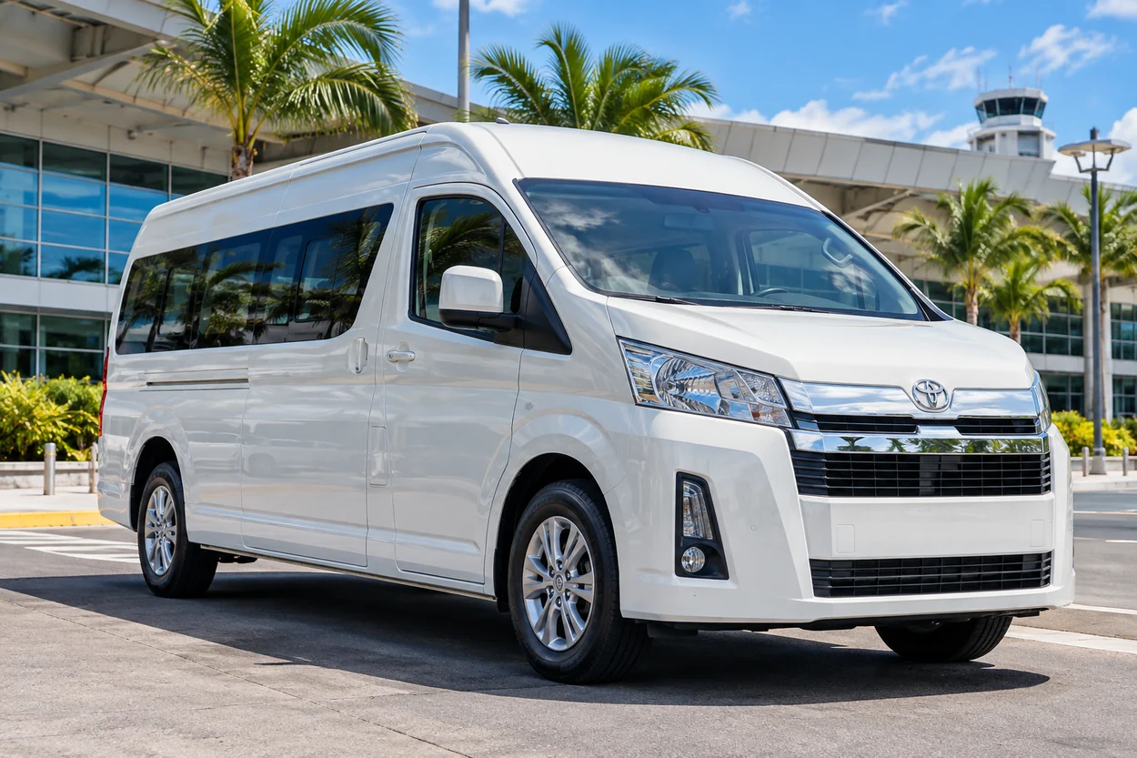 Imagen ilustrativa generada digitalmente del Toyota Hiace